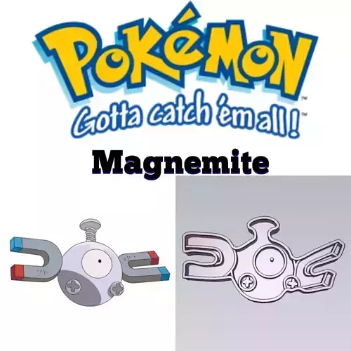 Amazing Pokemon Magnemite Cookie Cutter Stamp Cake Decorating 