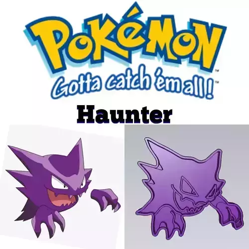 Amazing Pokemon Haunter Cookie Cutter Stamp Cake Decorating 