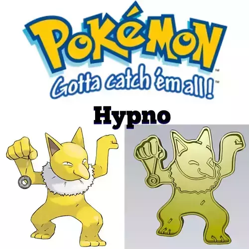 Amazing Pokemon Hypno Cookie Cutter Stamp Cake Decorating 