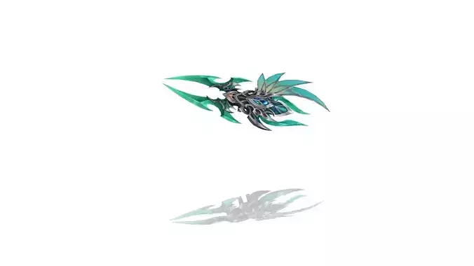 Elven Battle-Gloves Low-poly 3D model
