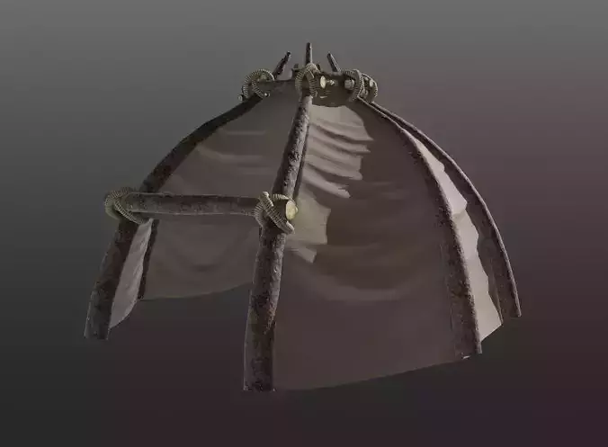 Primitive Leather Hut