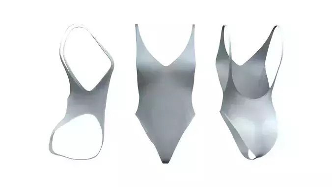 1 Piece Dance Wear Low-poly 3D model