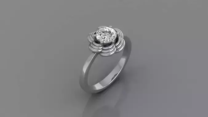 Rings diamond flower ring