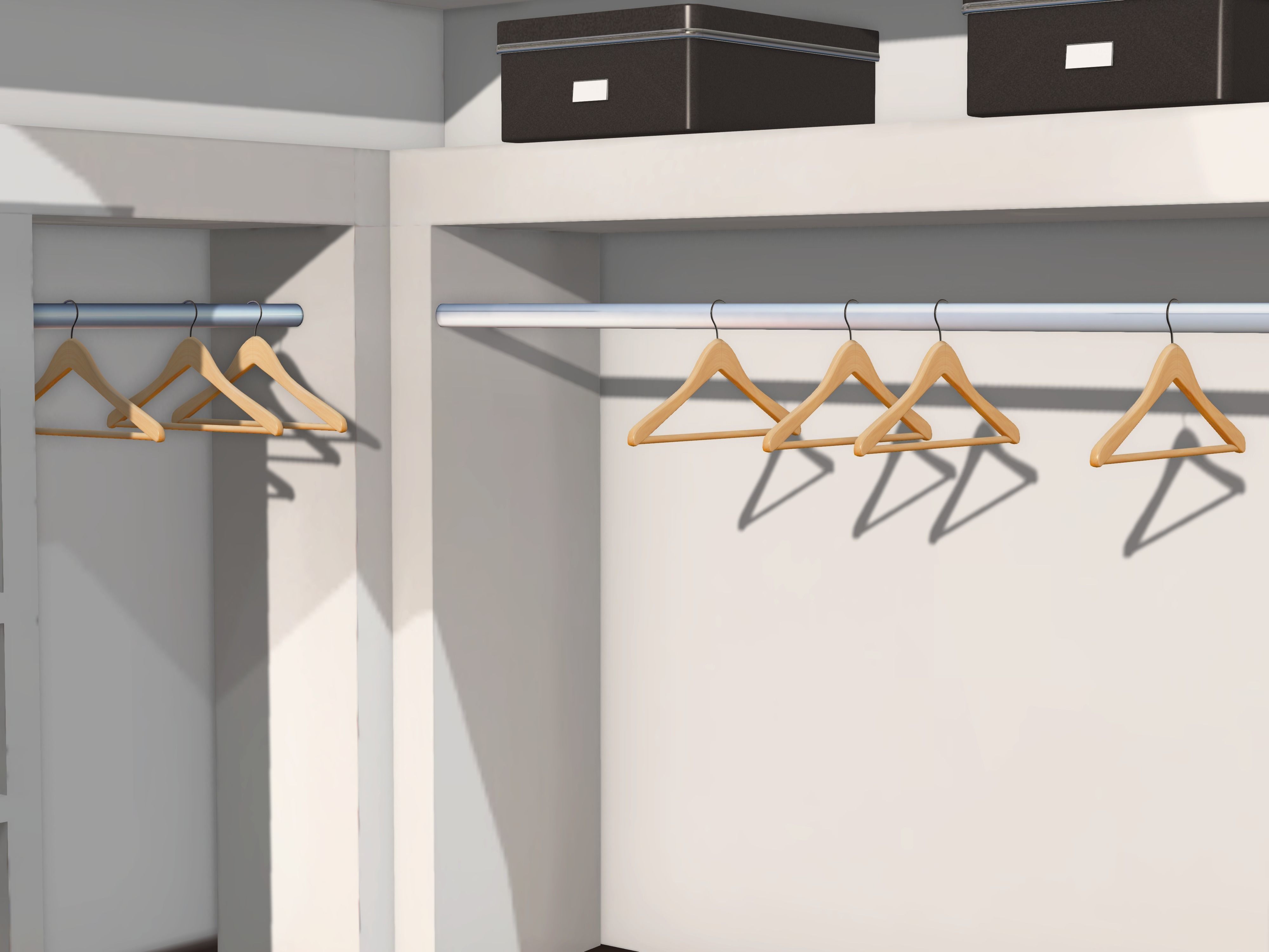 Wardrobe Hanger Low-poly 3D model_2