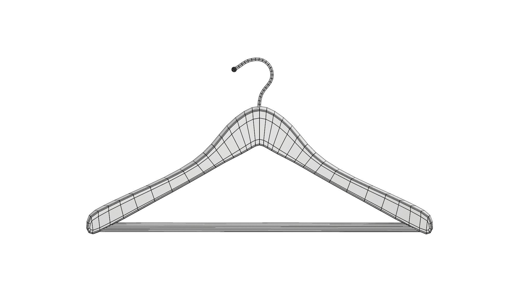 Wardrobe Hanger Low-poly 3D model_3