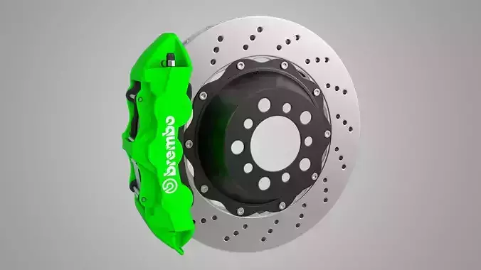Front Brembo Brake 3D model