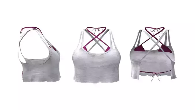  Over Bikini Twin Strap Top