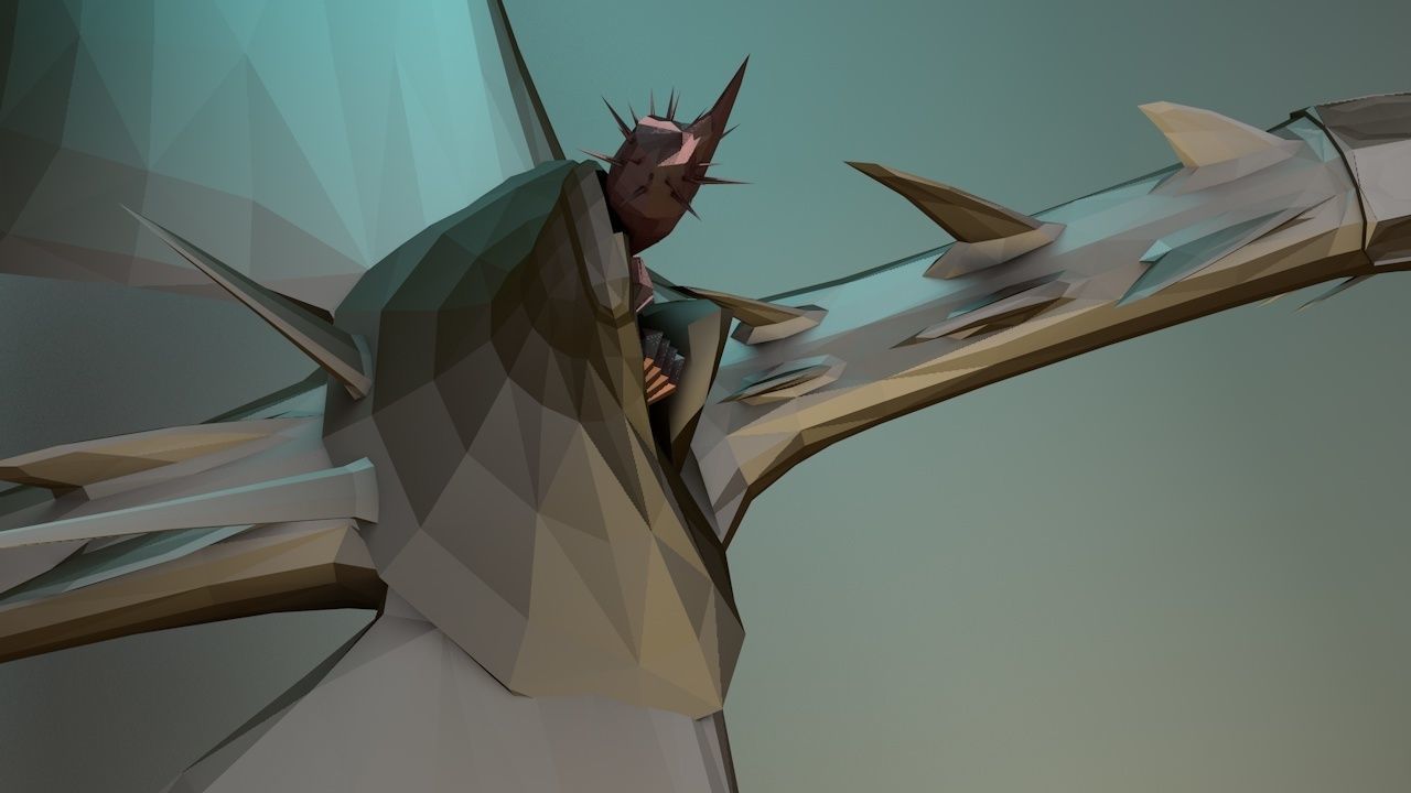 demon king Low-poly 3D model_5
