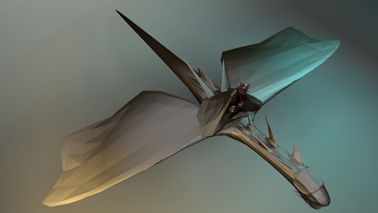 demon king Low-poly 3D model_4