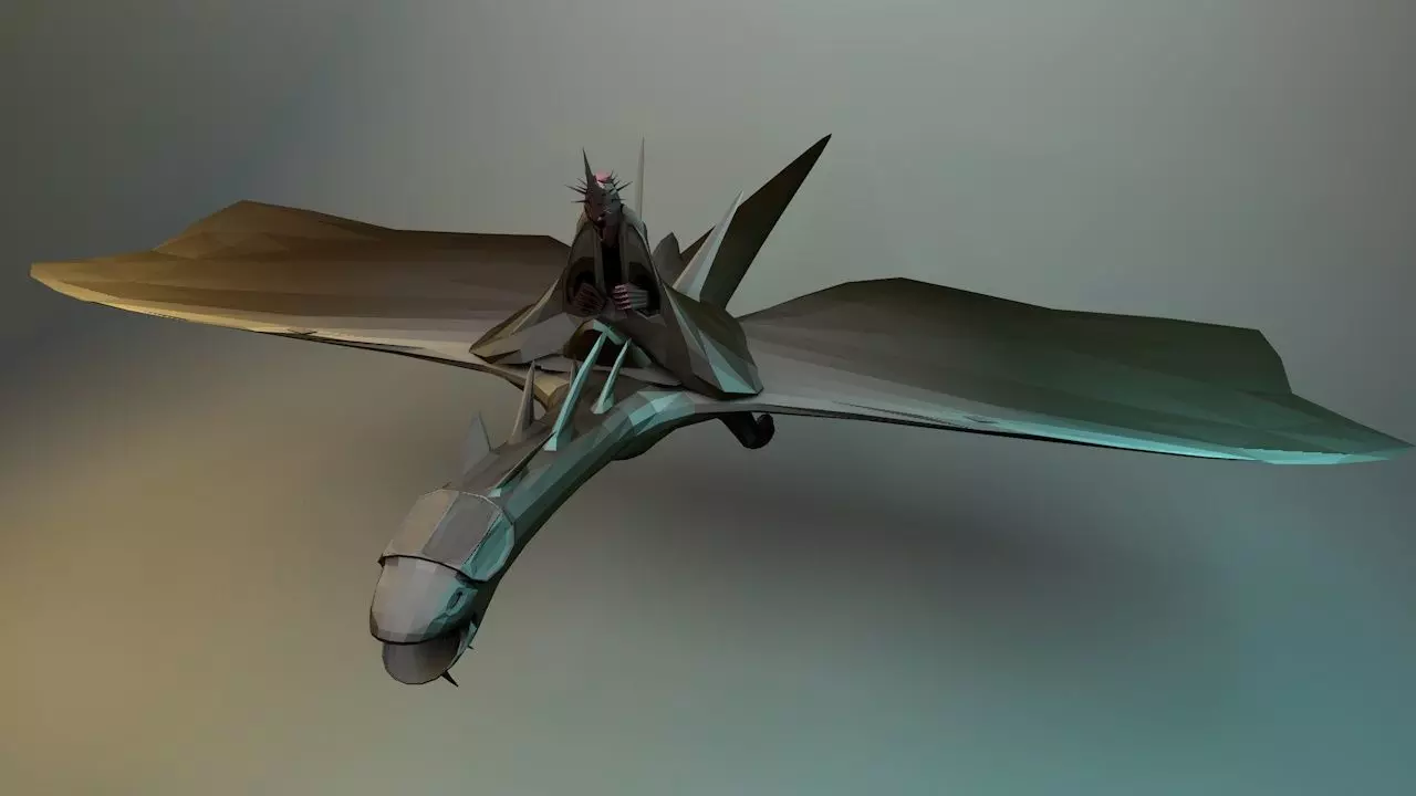 demon king Low-poly 3D model_0