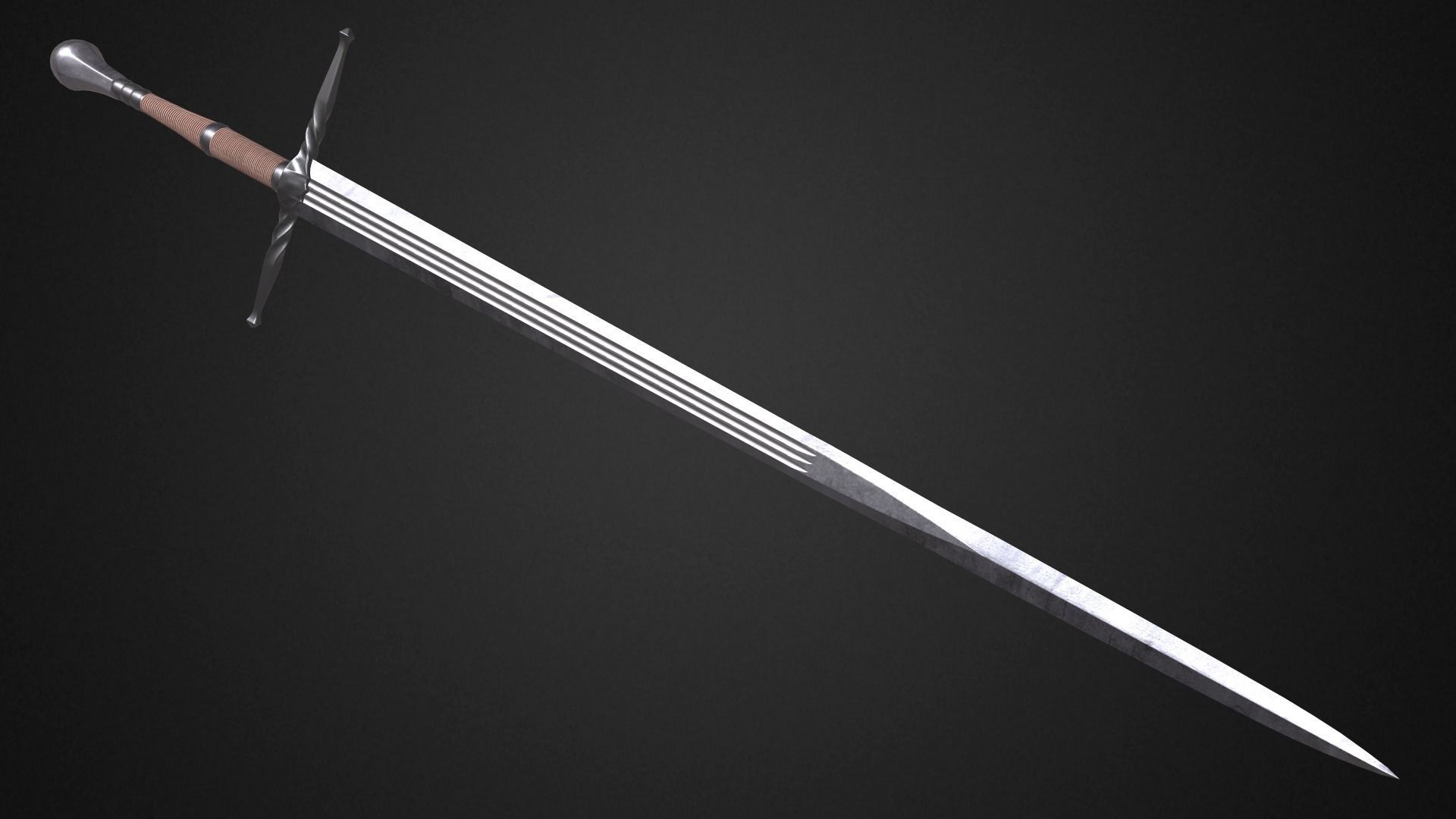 Medieval swords pack 3D Model Collection_25