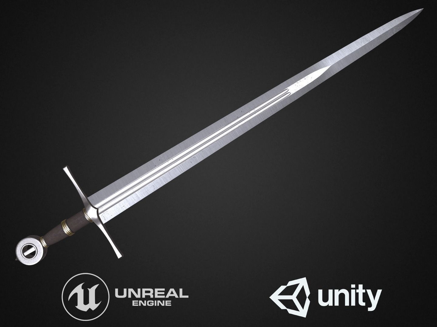 Medieval swords pack 3D Model Collection_2