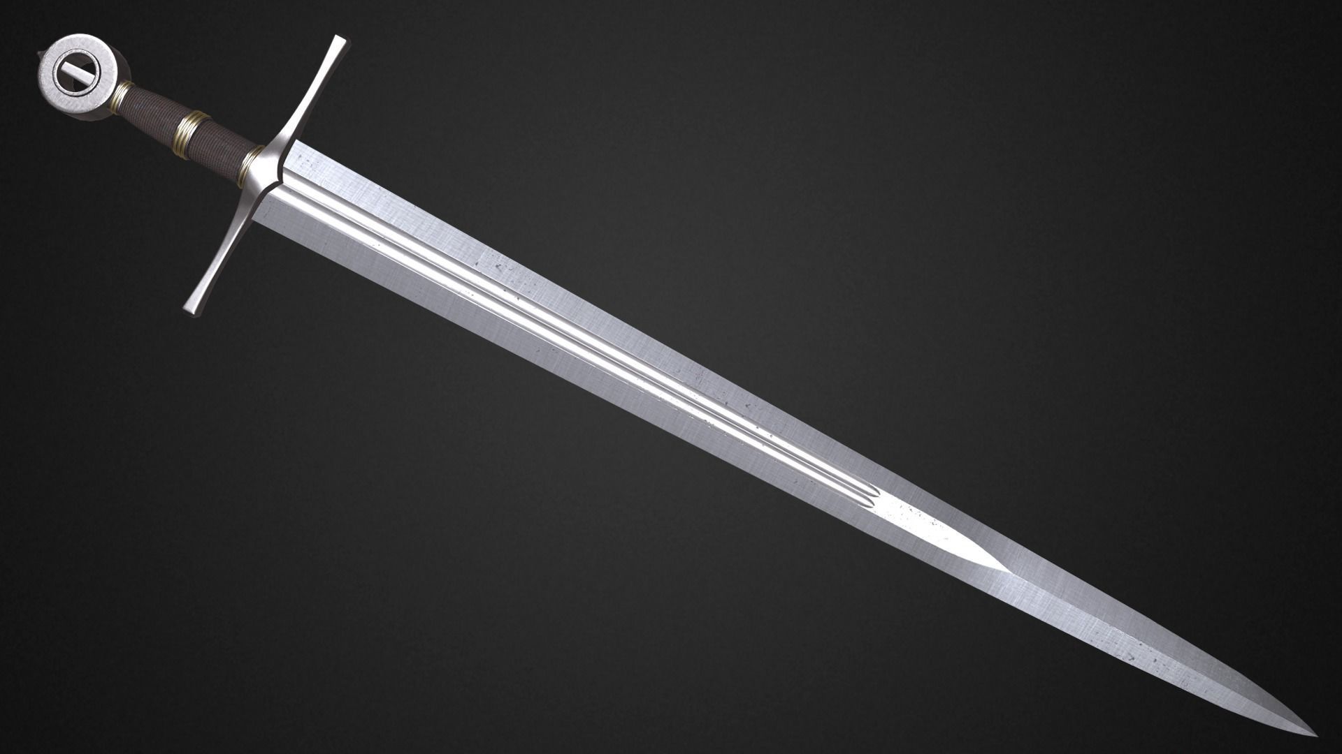 Medieval swords pack 3D Model Collection_9