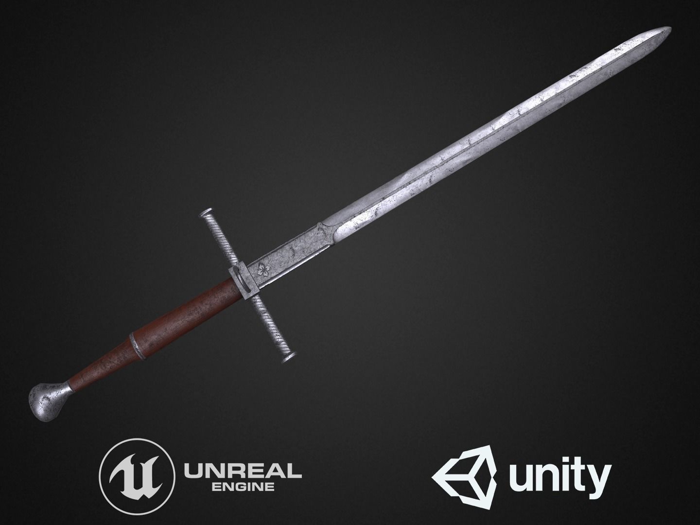 Medieval swords pack 3D Model Collection_6