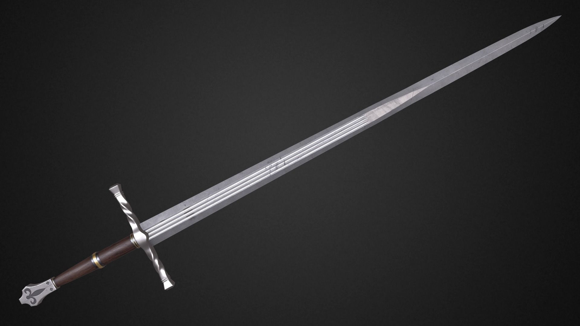 Medieval swords pack 3D Model Collection_13