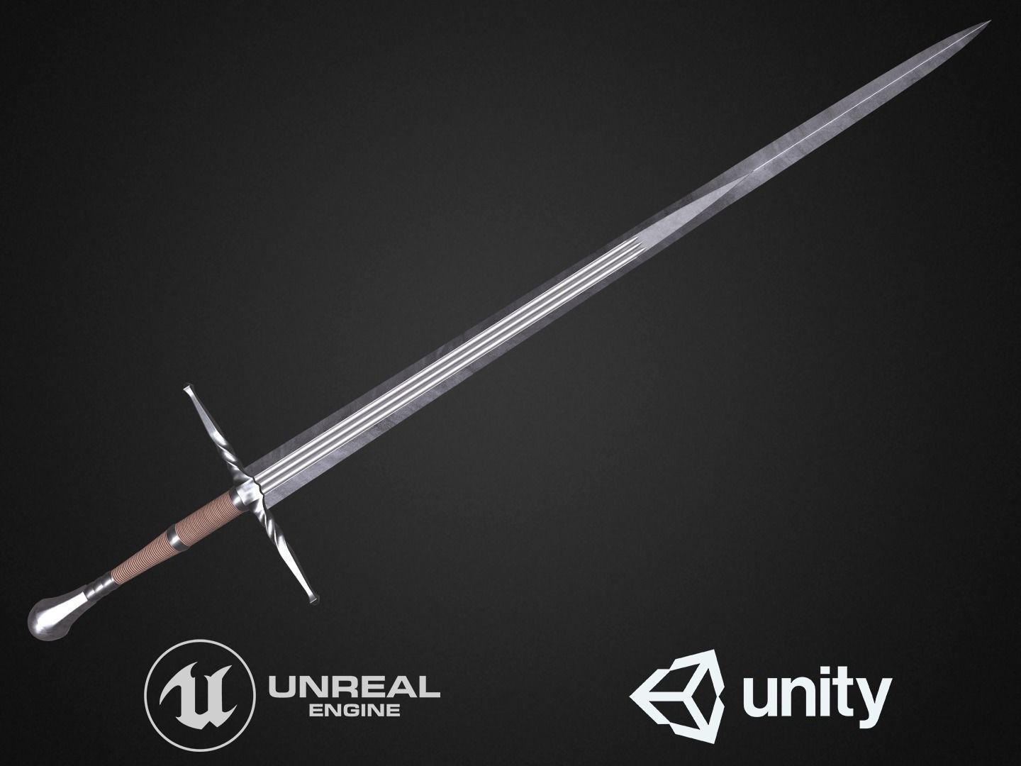 Medieval swords pack 3D Model Collection_5