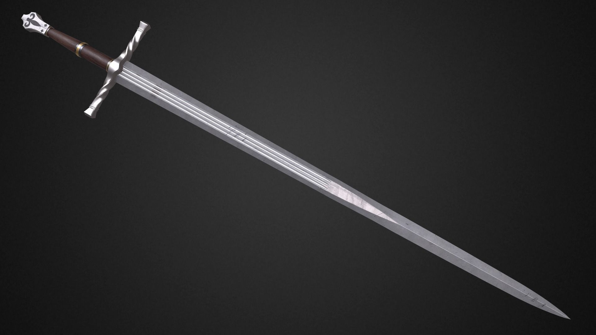 Medieval swords pack 3D Model Collection_16