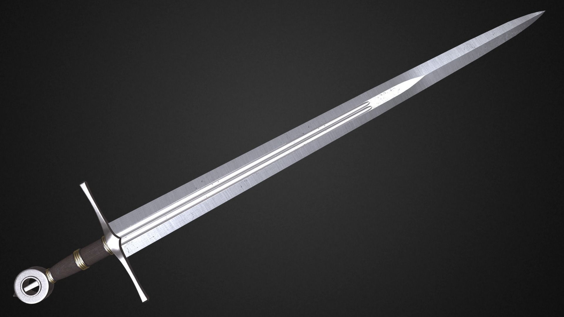 Medieval swords pack 3D Model Collection_10