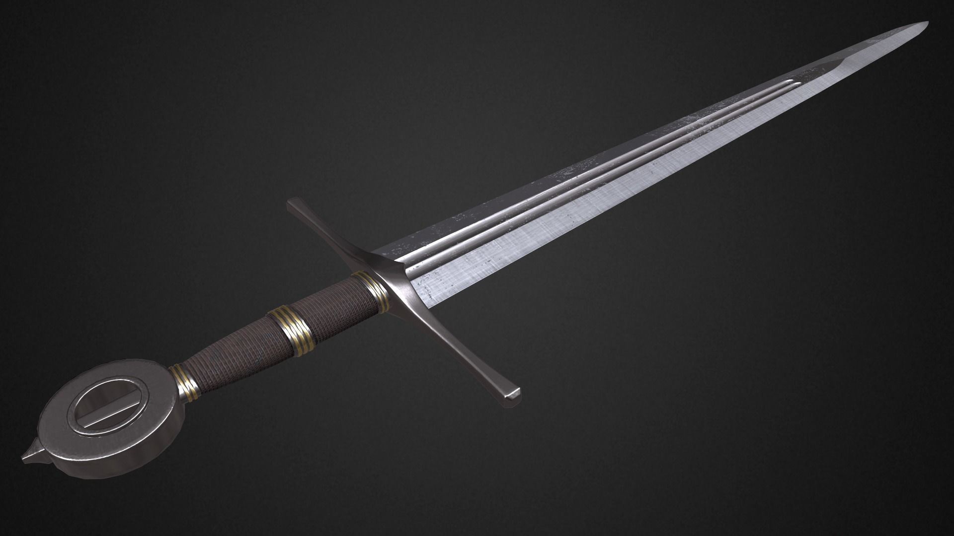 Medieval swords pack 3D Model Collection_11