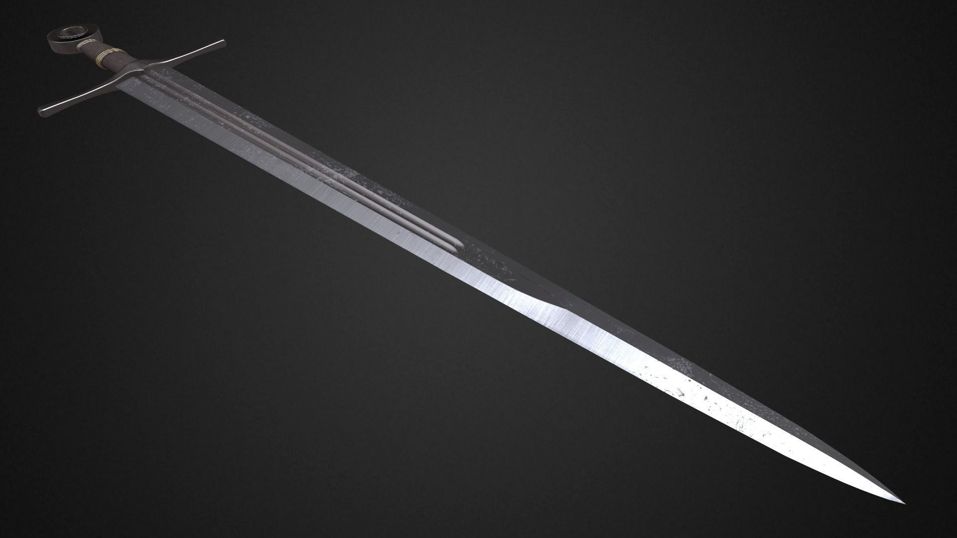 Medieval swords pack 3D Model Collection_8