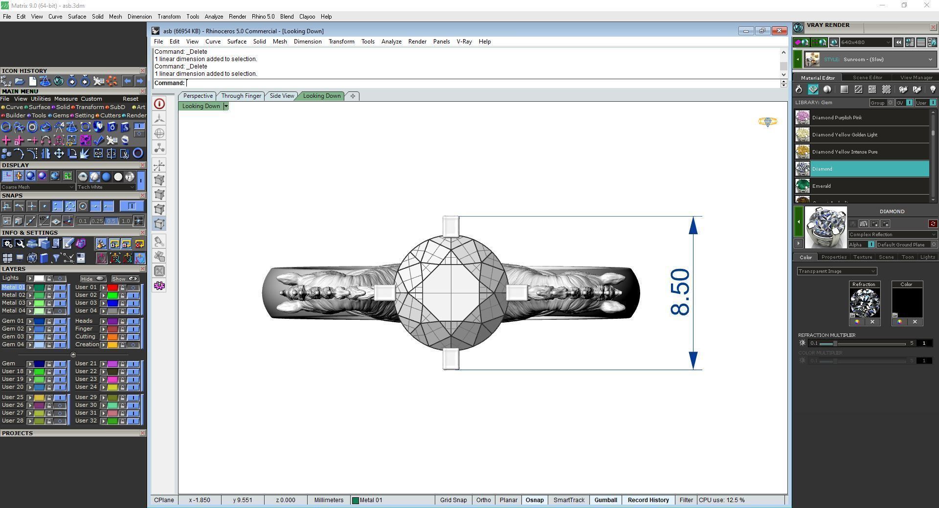 Horse ring 3D print model_4