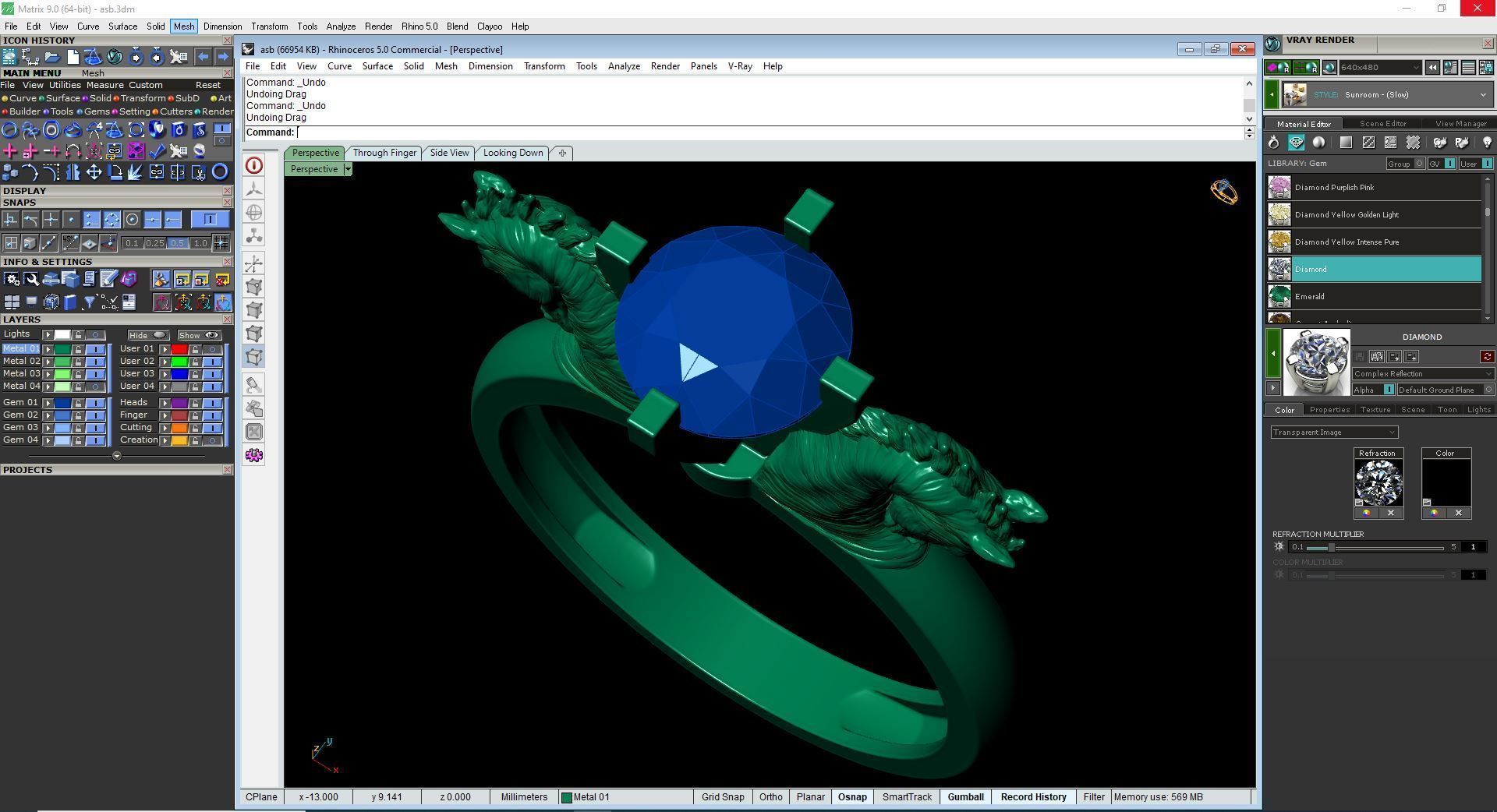 Horse ring 3D print model_10