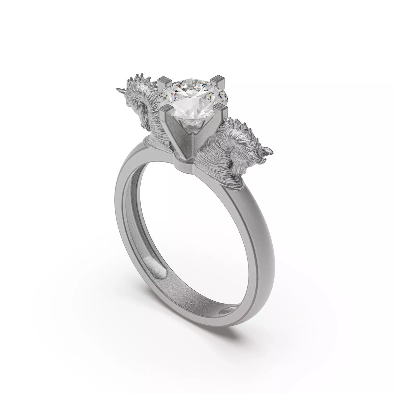 Horse ring 3D print model_0