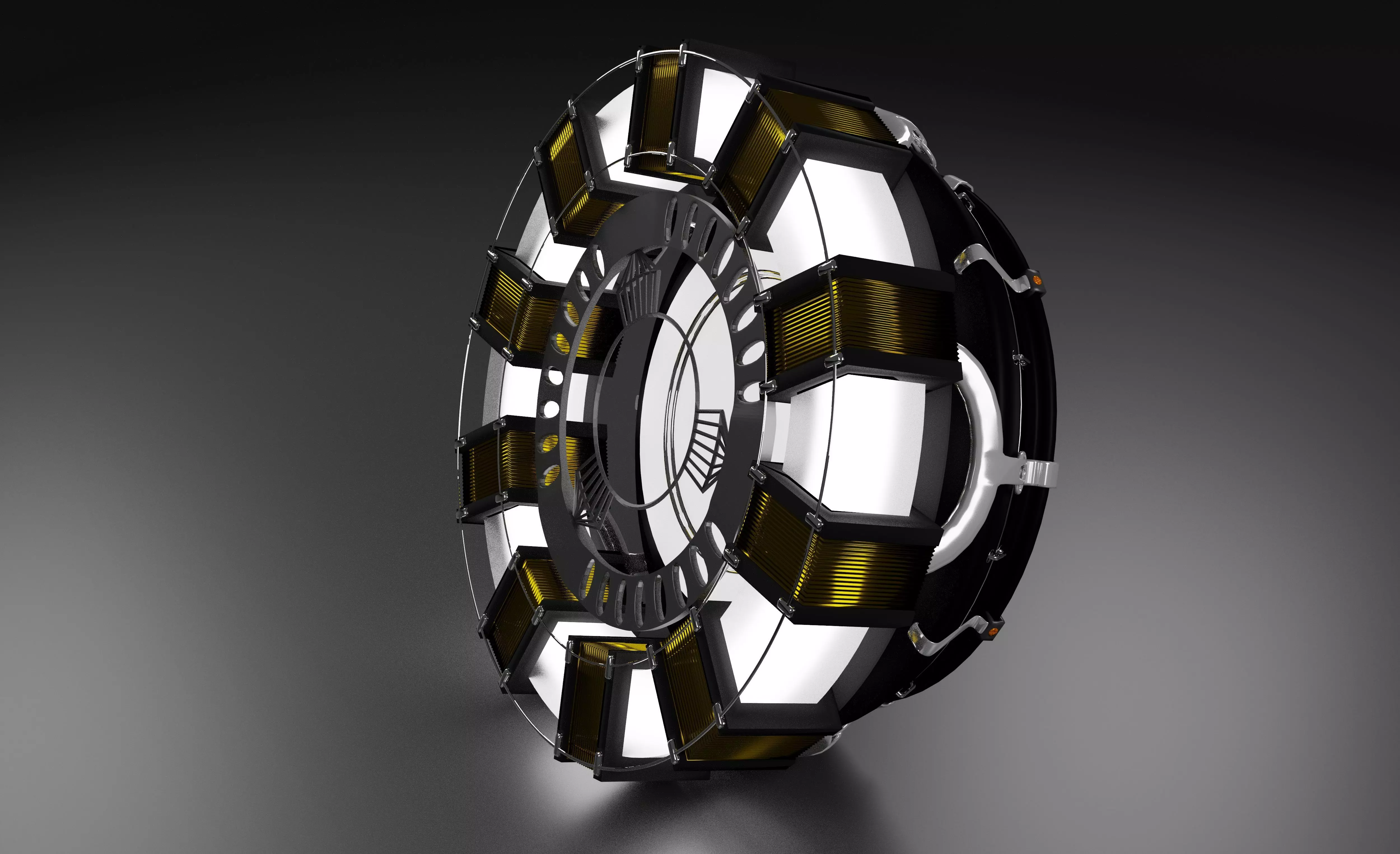 Arcreactor iron man wheel 3D model_0