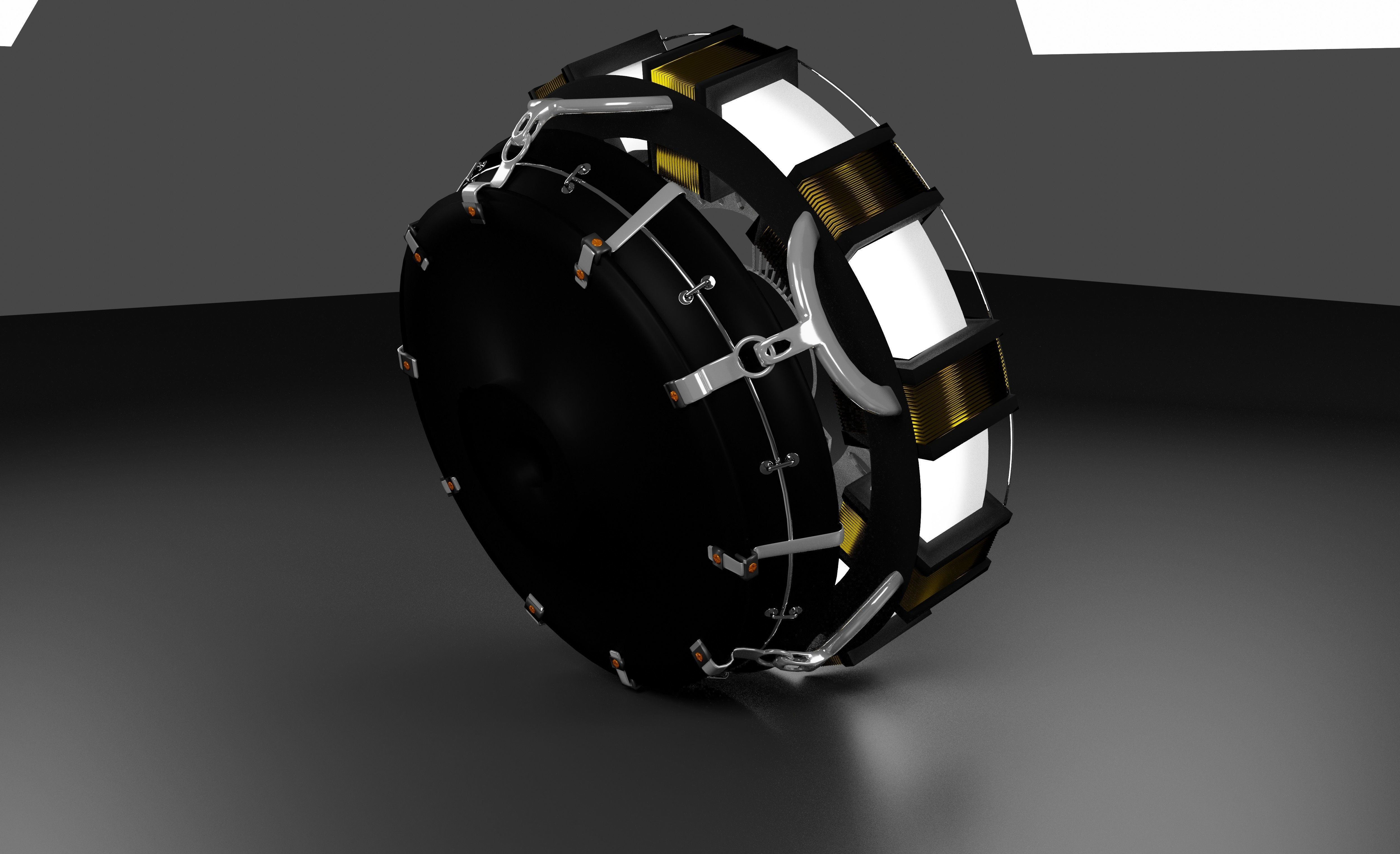 Arcreactor iron man wheel 3D model_3