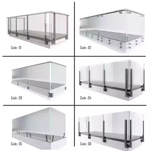Glass-Railing-collection two glass railings and wooden deck 