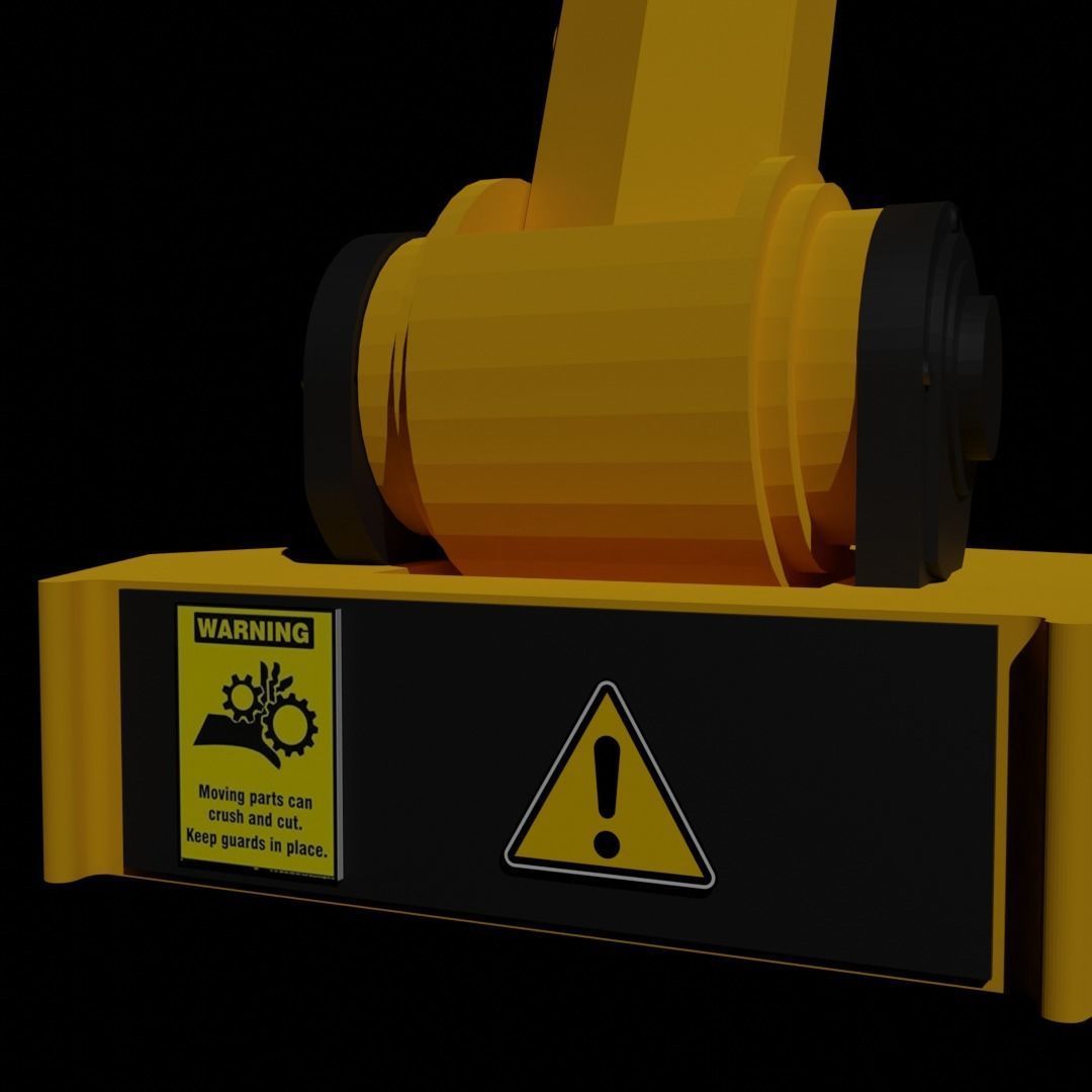 Robotic blade Free low-poly 3D model_2