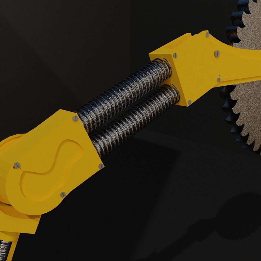 Robotic blade Free low-poly 3D model_1