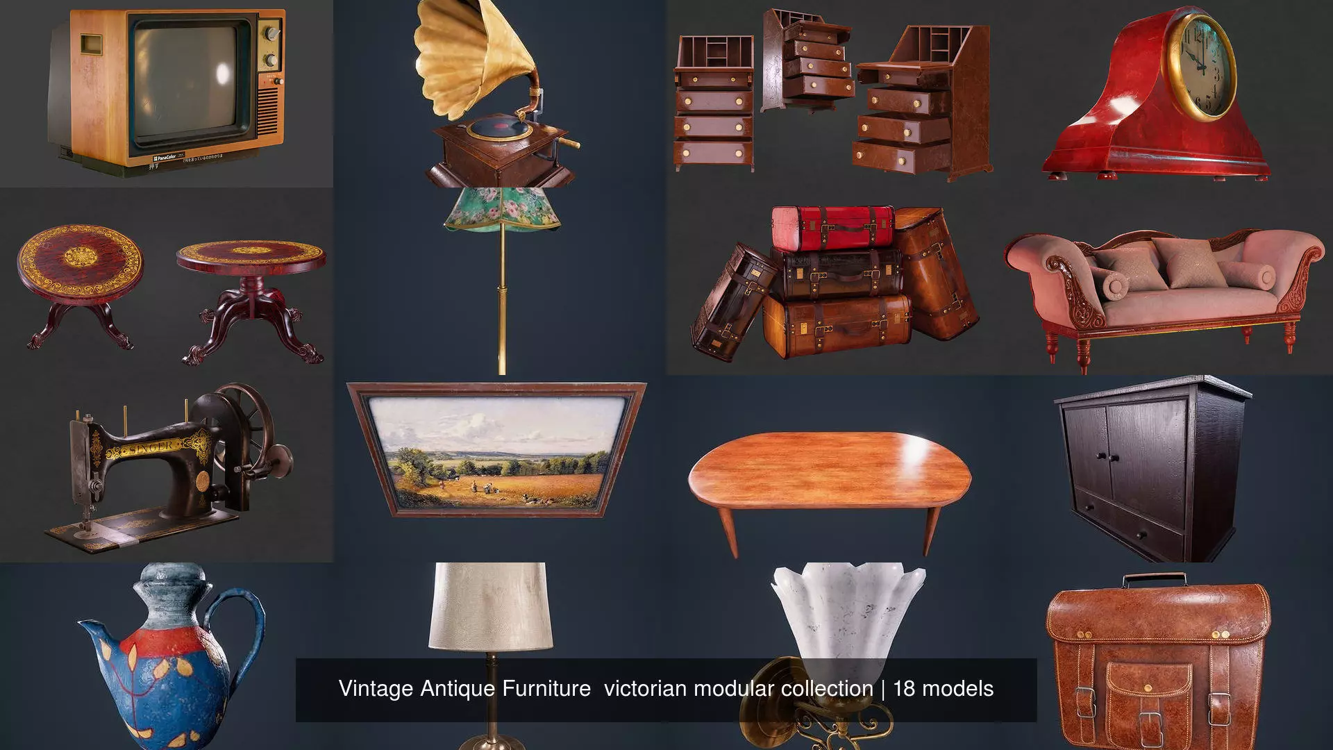 Vintage Antique Furniture victorian modular collection _0