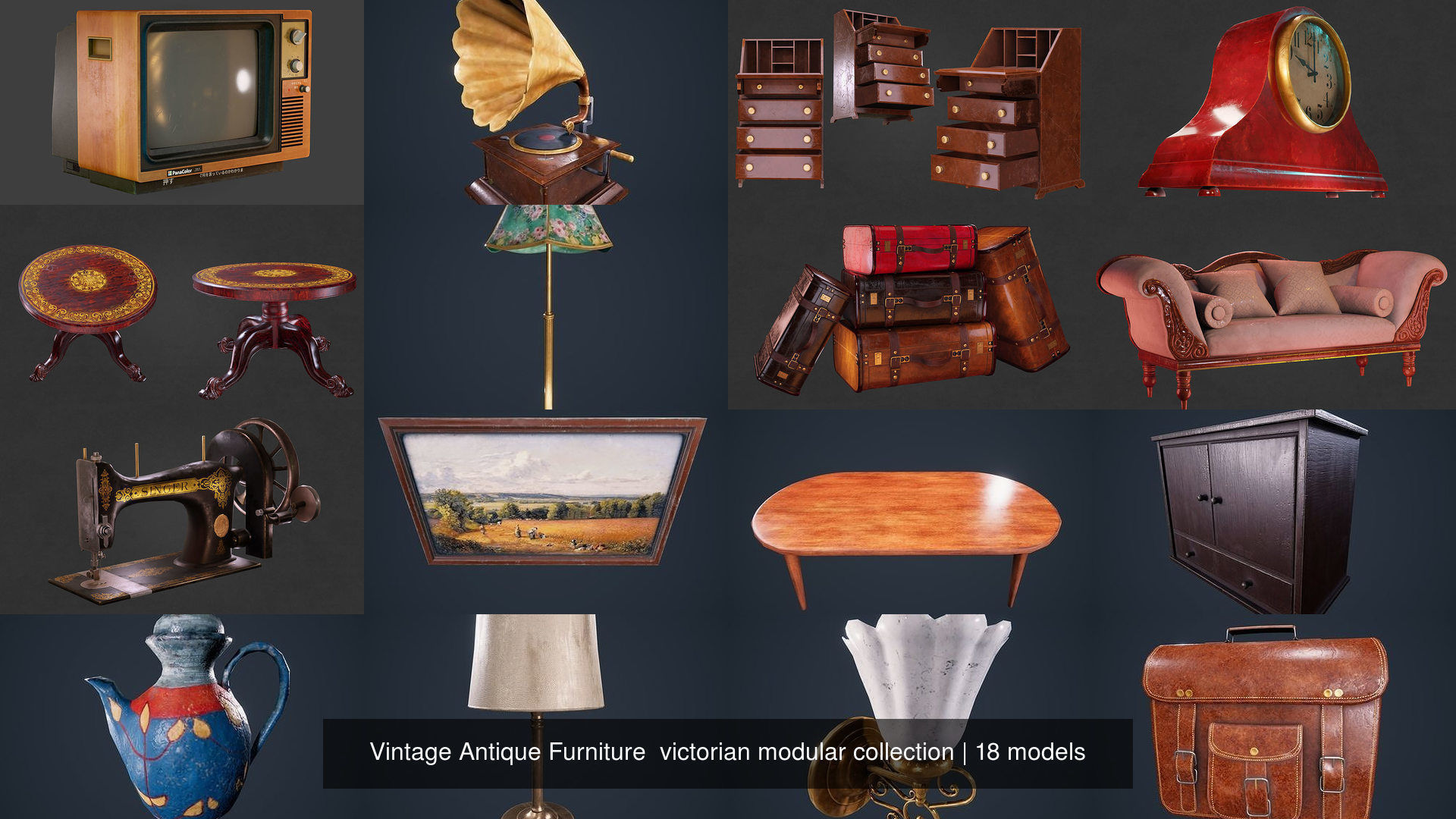 Vintage Antique Furniture victorian modular collection _2
