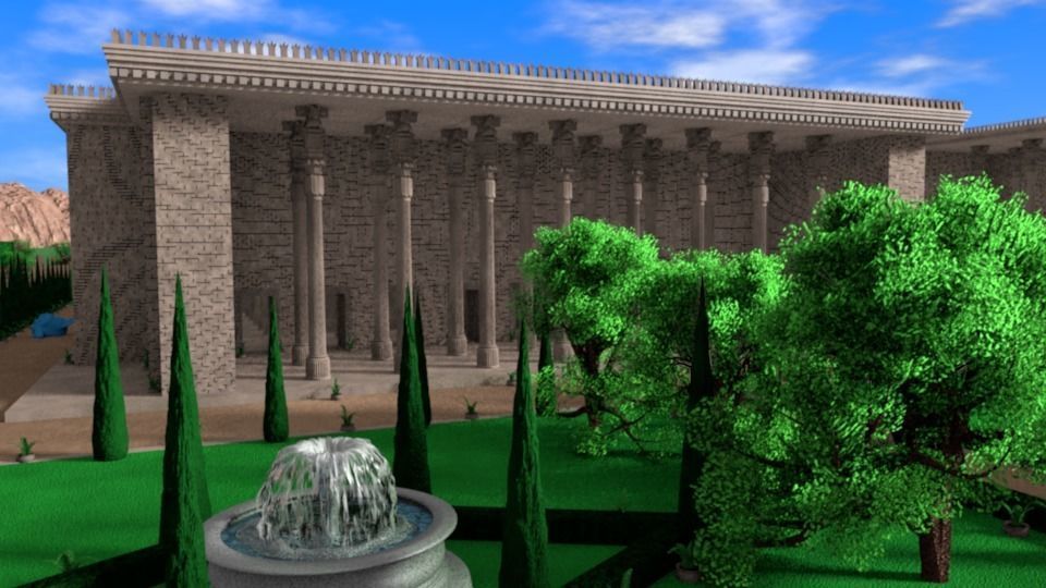 Persian Pillar 3D model_16