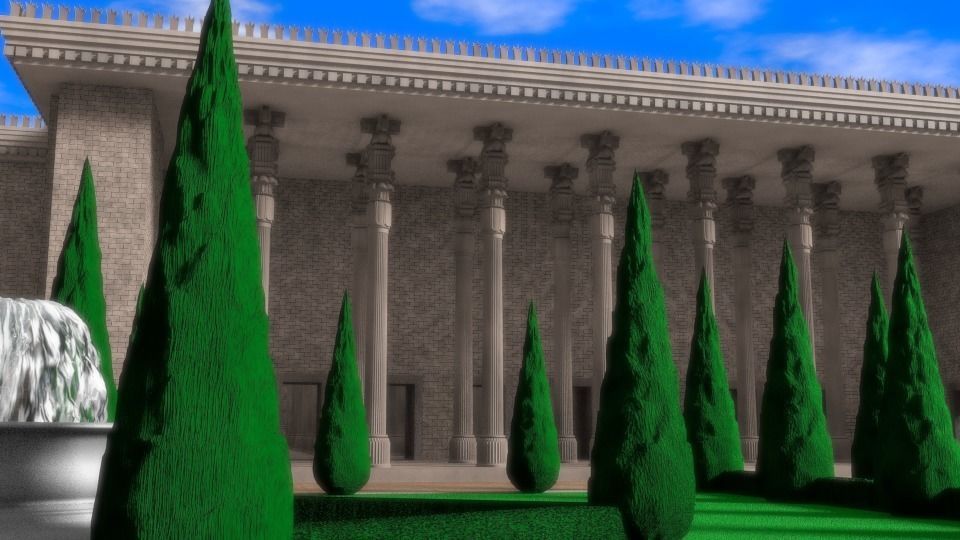 Persian Pillar 3D model_11