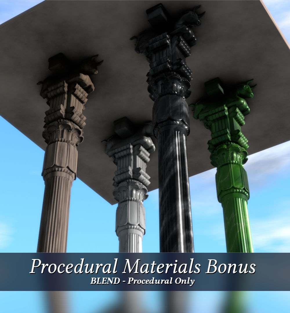Persian Pillar 3D model_8