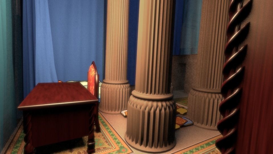Persian Pillar 3D model_21