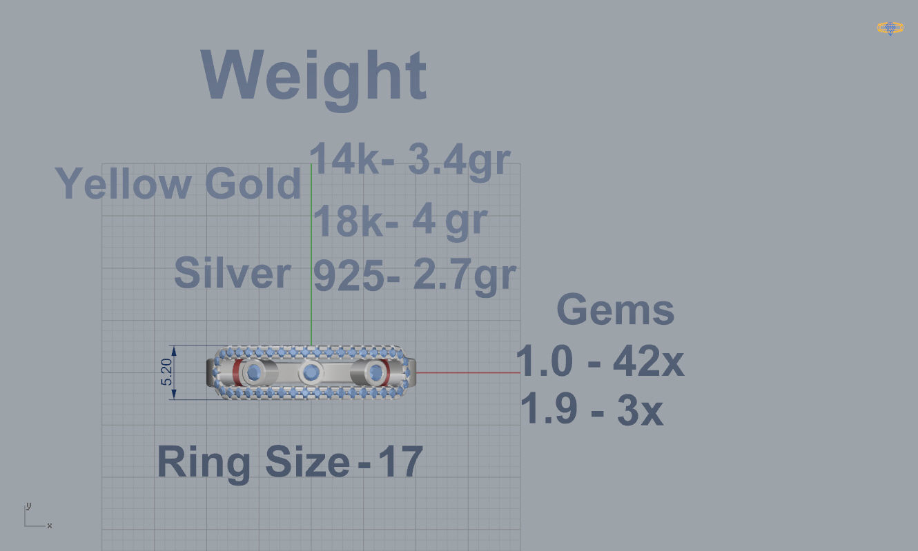 Messika Move Ring 3D print model_3