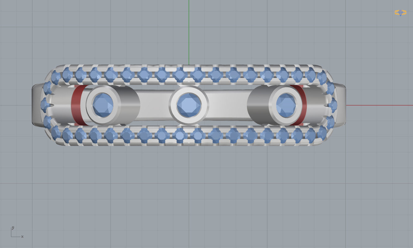 Messika Move Ring 3D print model_8