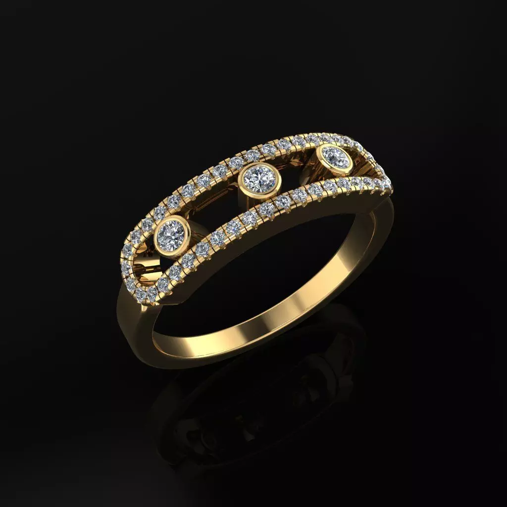 Messika Move Ring 3D print model_0