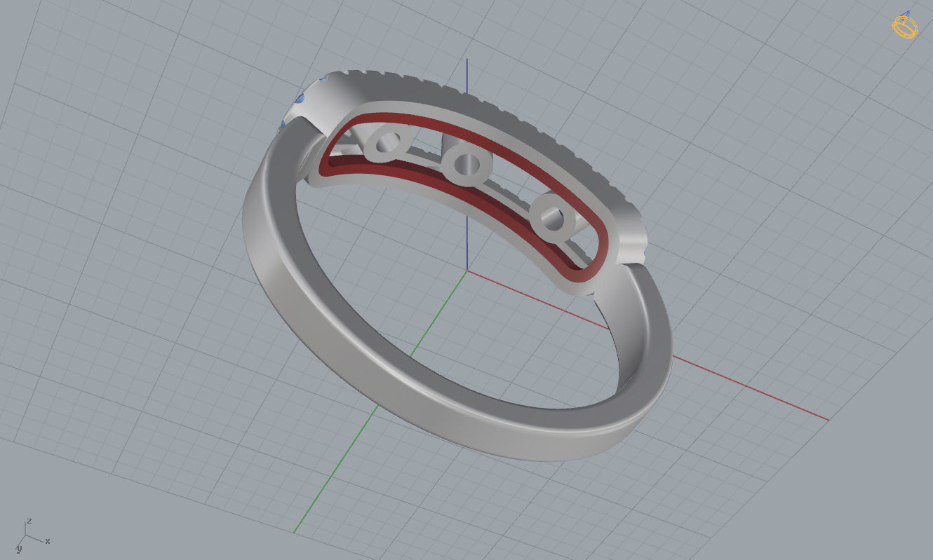 Messika Move Ring 3D print model_10