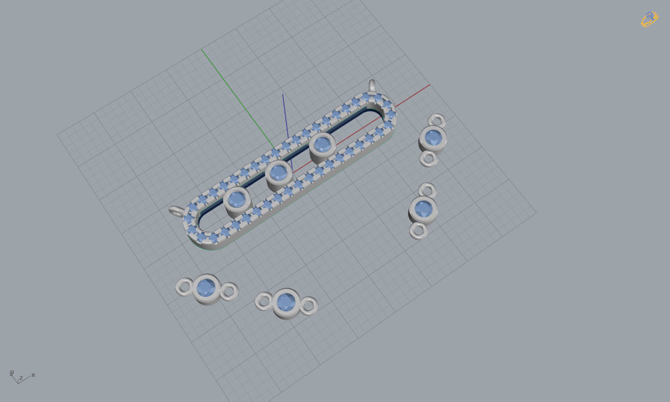 Messika Move Pendant 3D print model_10