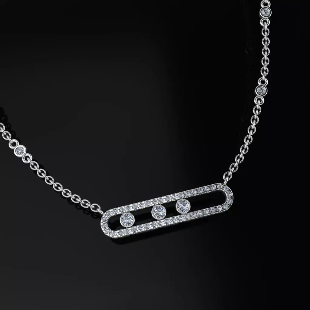 Messika Move Pendant 3D print model_0