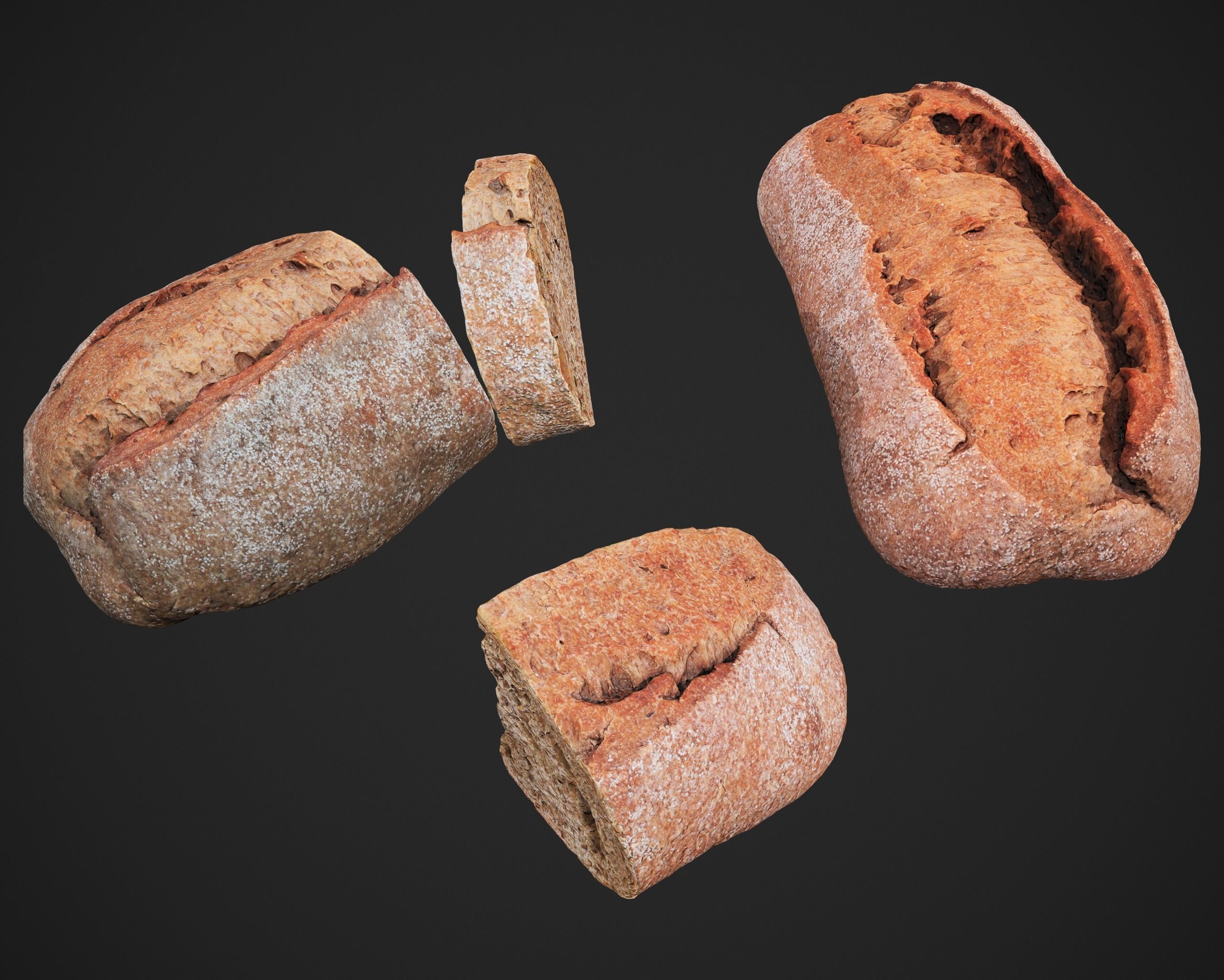 Health Bread 3D model_5
