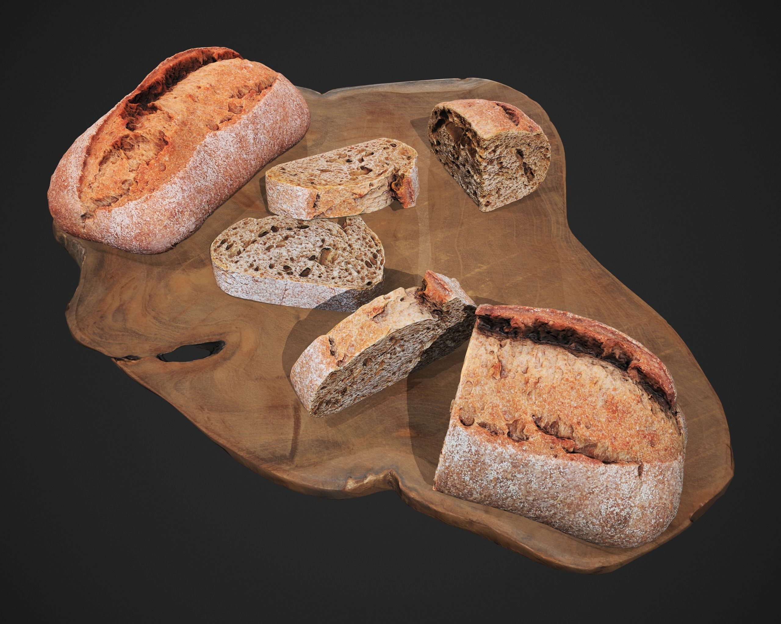 Health Bread 3D model_3