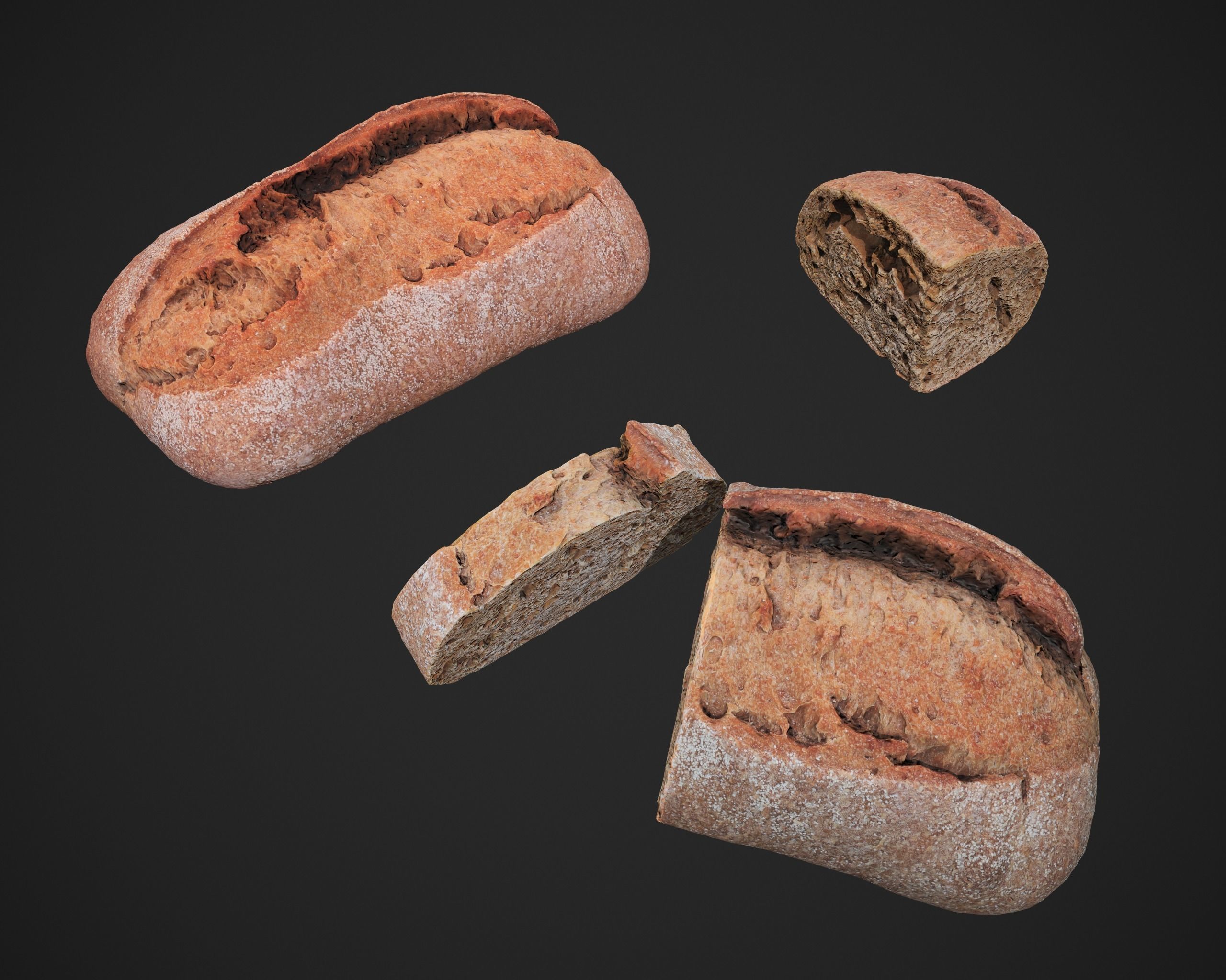 Health Bread 3D model_6
