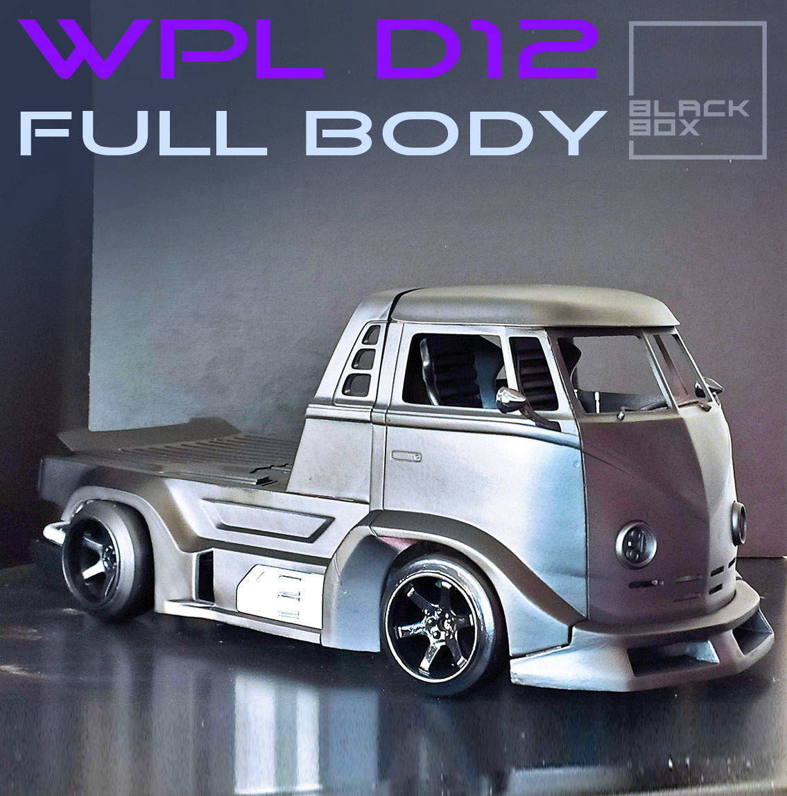 WPL D12 RC FULLBODY by BLACKBOX 3D print model_1