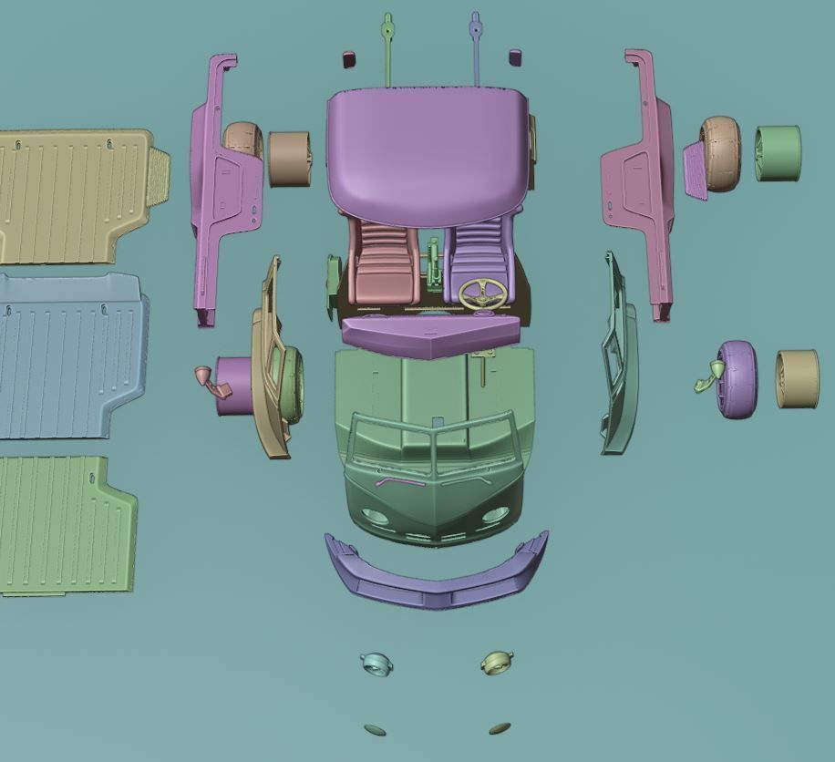 WPL D12 RC FULLBODY by BLACKBOX 3D print model_20