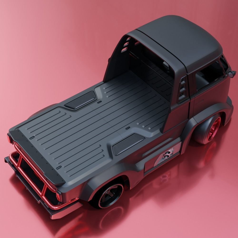 WPL D12 RC FULLBODY by BLACKBOX 3D print model_24